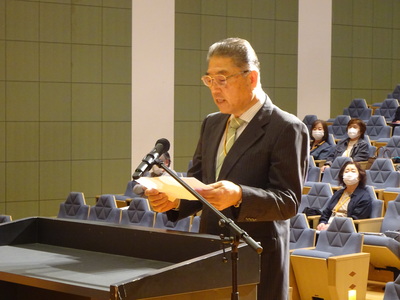 受講生代表　築舘 武憲 さん