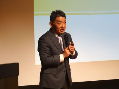 講演の様子①