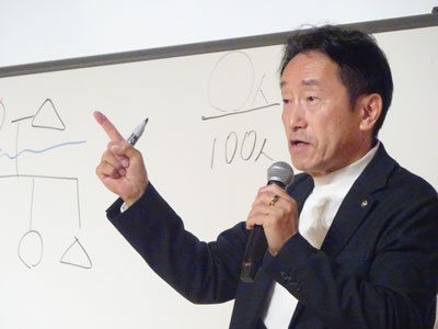 講演の様子①