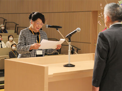 受講生代表の言葉